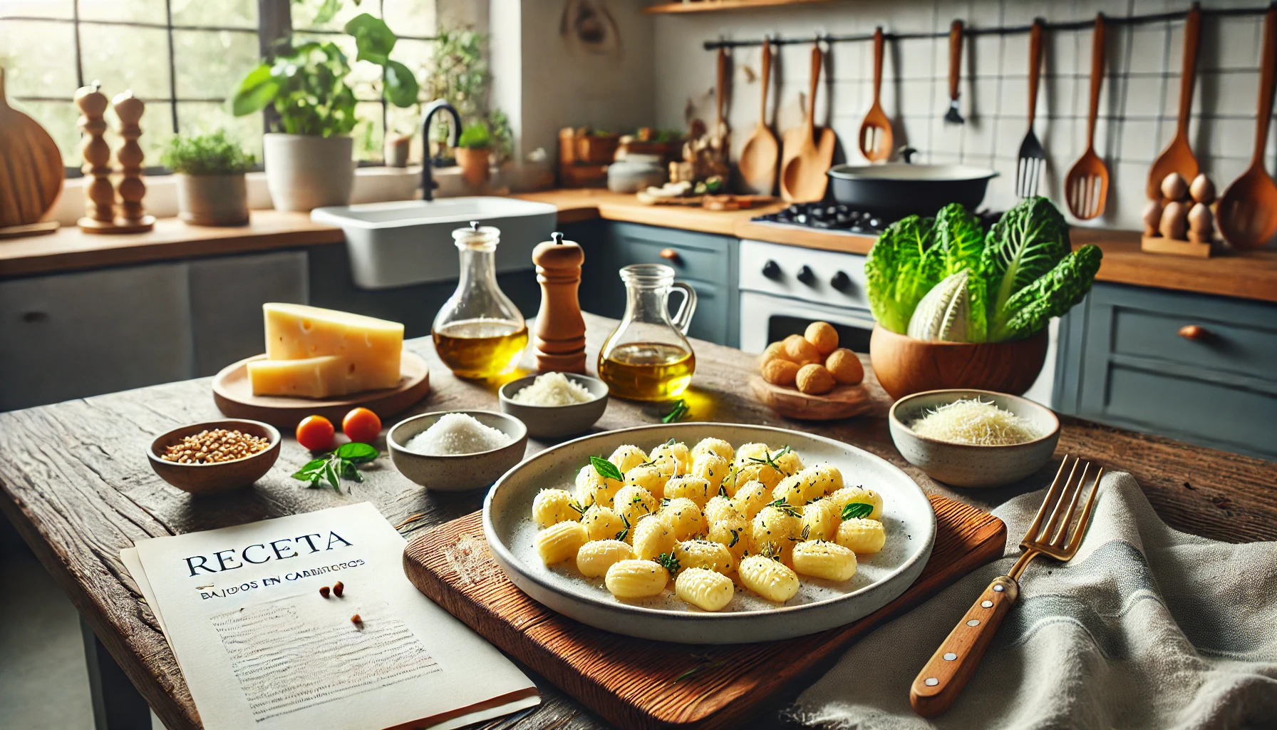 Receta de ñoquis bajos en carbohidratos