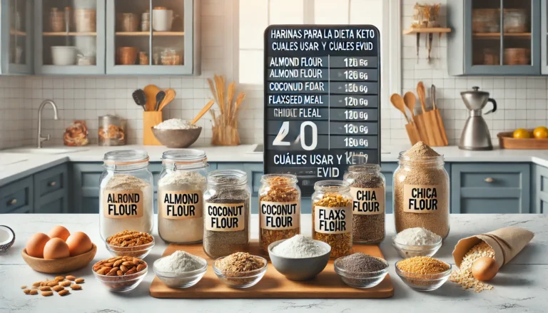 Harinas aptas para la dieta keto
