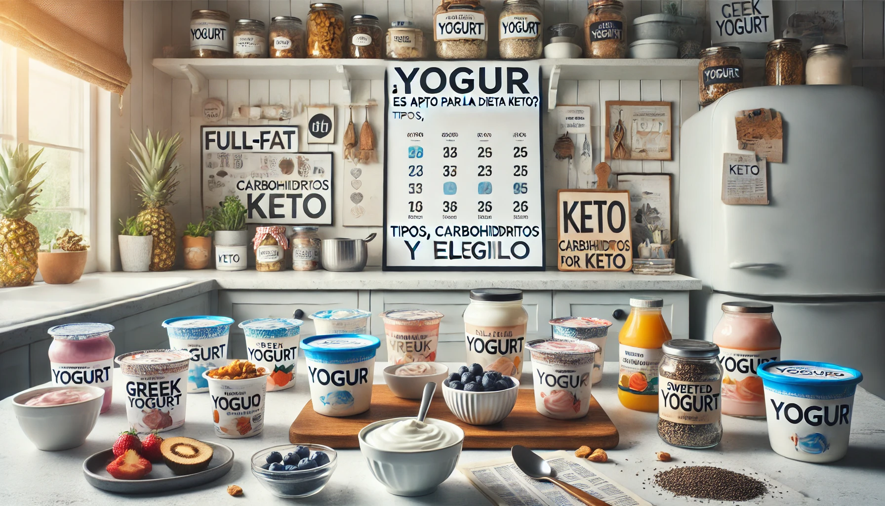 ¿El yogur es apto para la dieta keto