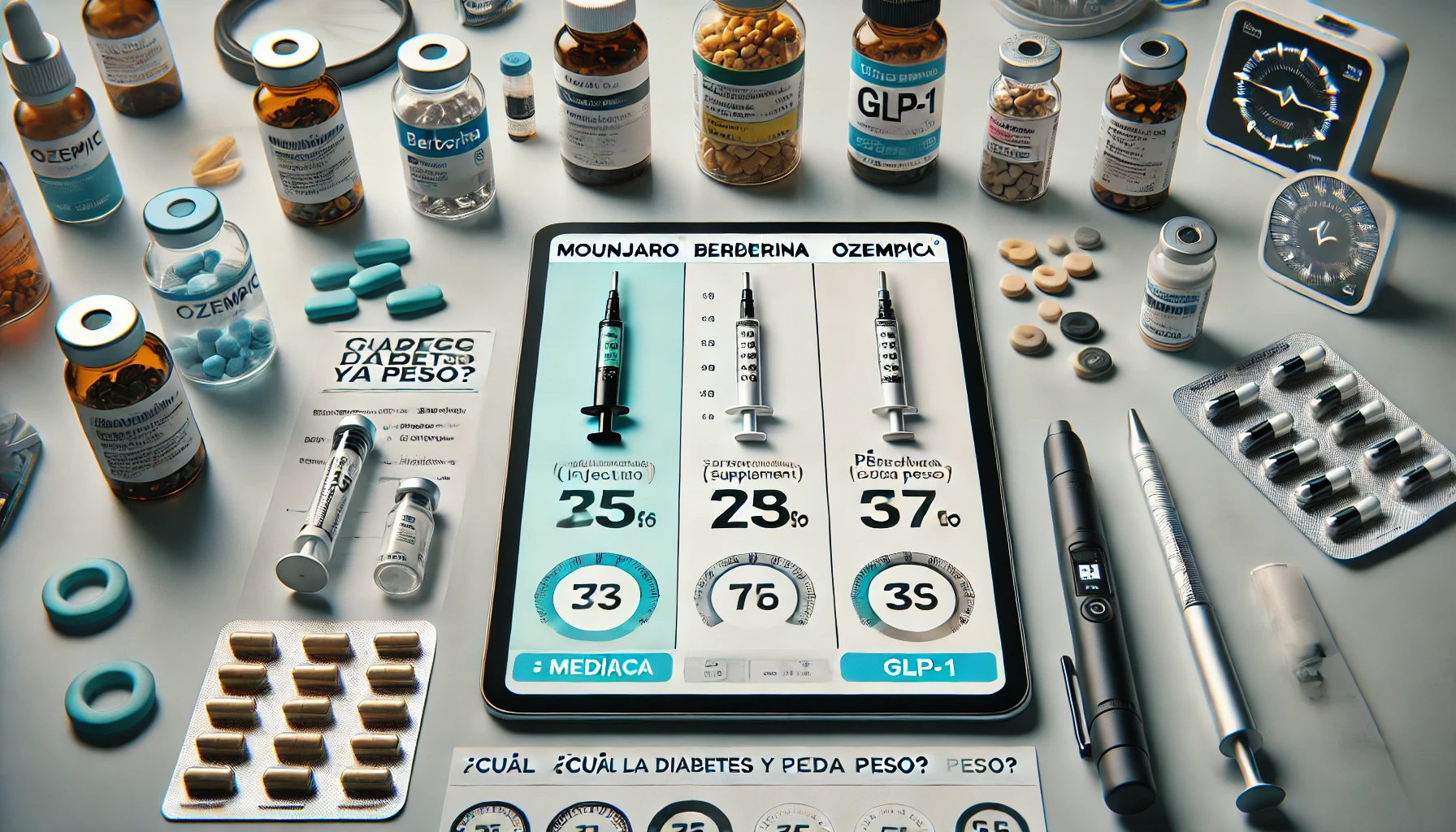 Mounjaro vs Berberina vs Ozempic