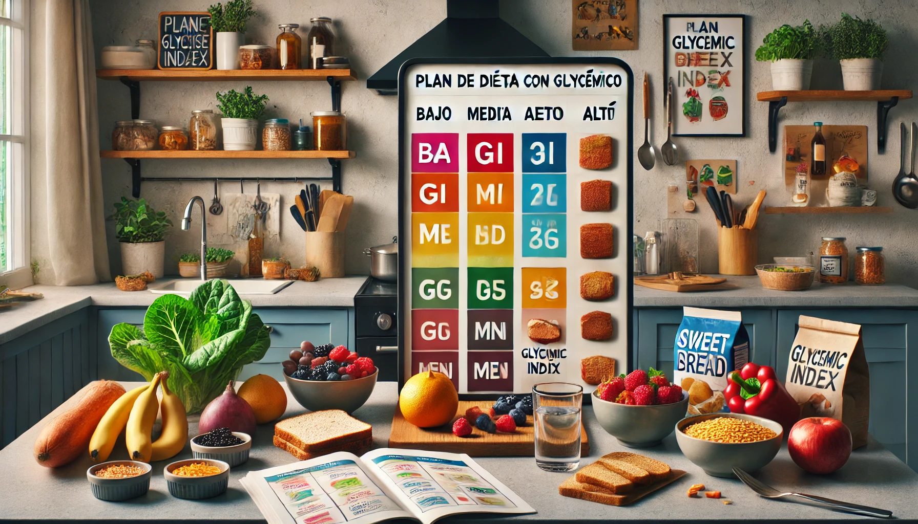 Plan de dieta con índice glucémico