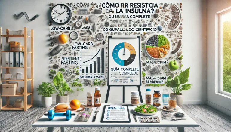 ¿Cómo revertir la resistencia a la insulina de forma natural y efectiva