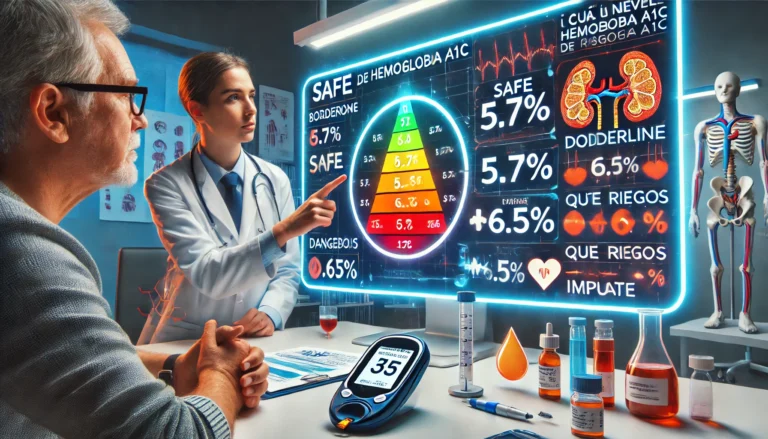 ¿Cuál es un nivel peligroso de hemoglobina A1c y